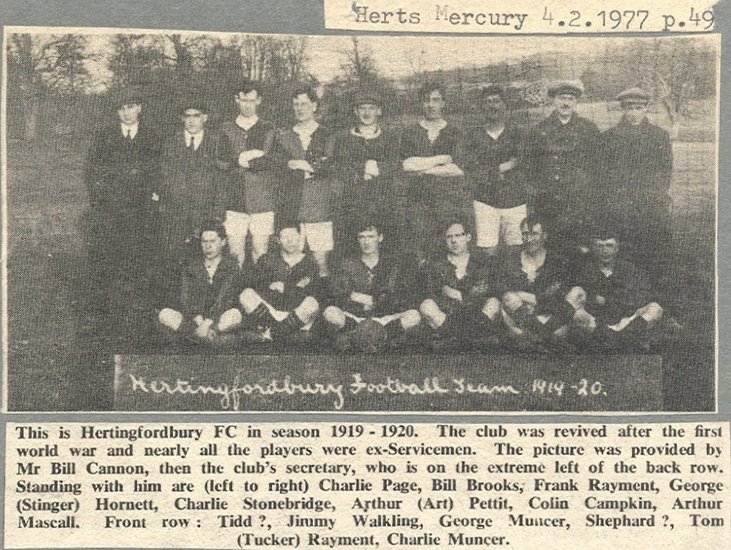 Hertingfordbury FC - 1919-1920